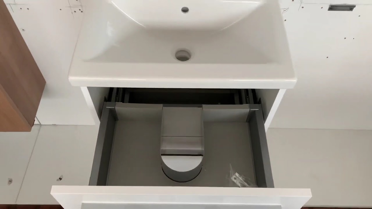 Szafka z umywalka kwadro 50x40 white