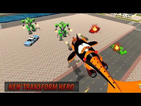 Robot Whale Attack: Orca Whale Transform Robot - Android Gameplay