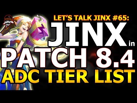 Let's Talk Jinx #65: Patch Rundown 8.4 ADC Tier List (League Of Legends)