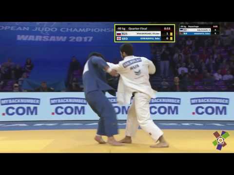 Хусен Халмурзаев vs Бека Гвиниашвили реванш) чемпионат Европы 2017