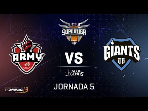 SUPERLIGA ORANGE - ASUS ROG ARMY VS GIANTS ONLY THE BRAVE - Mapa 1 - #SUPERLIGAORANGELOL5