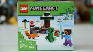 LEGO Minecraft 21583 Steve's Taiga Adventure - LEGO Speed Build Review