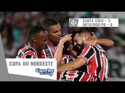 TV Coral - Santa Cruz 3x0 Botafogo/PB - Copa do Nordeste 2020