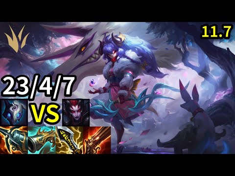 Kindred Jungle vs Elise - KR Master | Patch 11.7