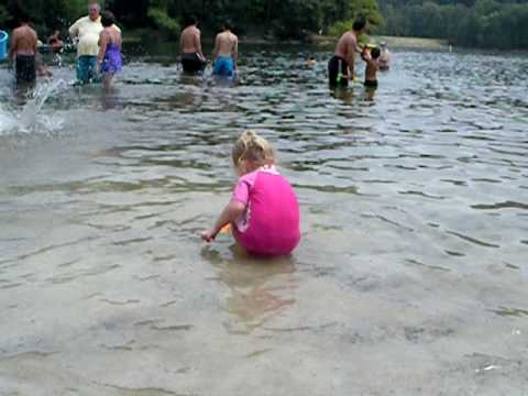 Adeline at the "other beach"!