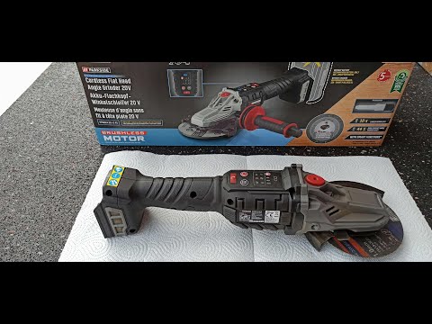 PARKSIDE PERFORMANCE 20V Akku-Flachkopf Winkelschleifer PPWSFA 20-Li A1 - Übersicht - Grundlagen