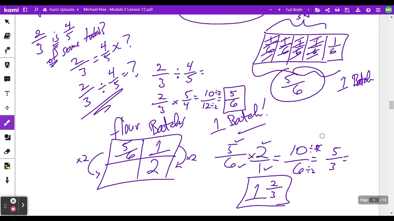 Eureka Squared - Grade 6 - Module 2 - Lesson 12