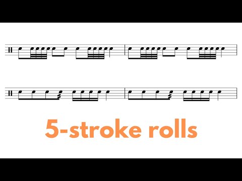 Five Stroke Rolls - INTERACTIVE Sight Reading Exercise - PLAY ALONG