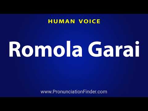 How To Pronounce Romola Garai