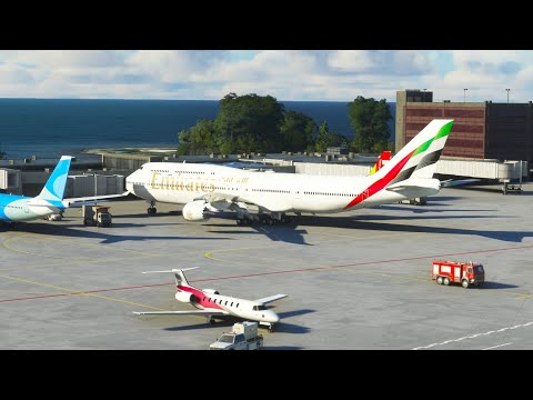 Impossible Very Best Landing Boeing 747 EMIRATES at Jorge Newbery Airport MFS2020