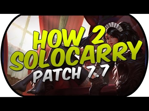 How 2 Solocarry Platinum as Nidalee Jungle! Patch 7.7 Commentary