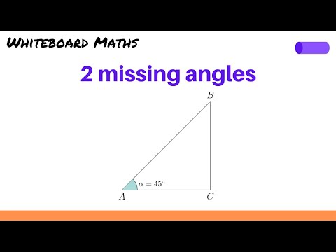 Sine rule for 2 missing angles