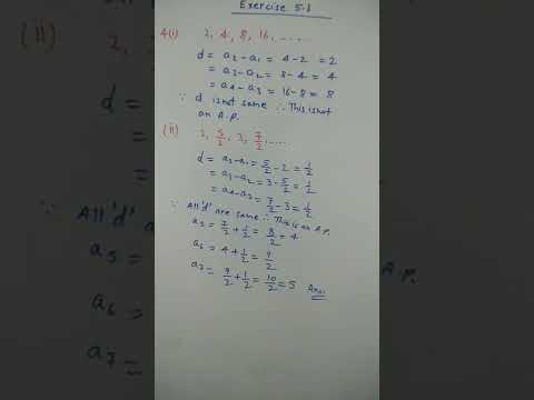 Class 10th Maths exercise 5.1 Q 4 (i), (ii)