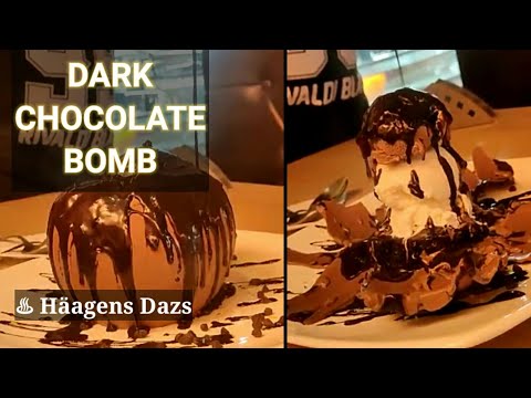 Dark IceCream Bomb | Choclate IceCream - Häagen Dazs