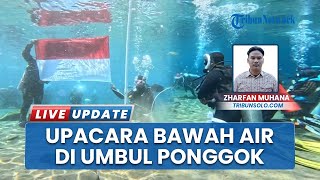 Unik, Upacara HUT ke-80 RI Digelar di Bawah Air Umbul Ponggok Klaten, Libatkan Penyelam & Masyarakat