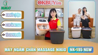 Video giới thiệu bồn ngâm chân massage cao cấp Nikio NK-195 New, giảm stress, cải thiện giấc ngủ, tăng tuần hoàn máu