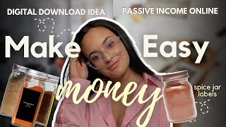 Make QUICK & EASY Money Online With This Canva Digital Download! Quick & Easy Tutorial + Keywords!