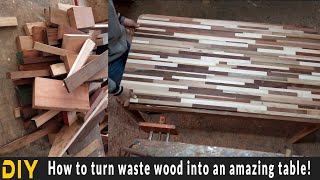 How to make a table out of scrap wood - woodworking
