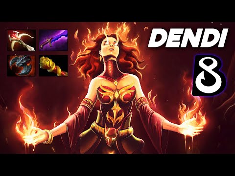 B8.Dendi Lina - Dota 2 Pro Gameplay [Watch & Learn]