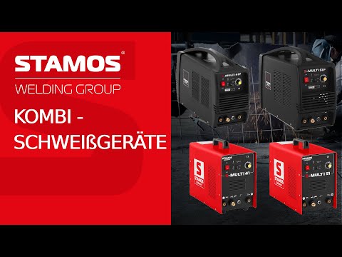 Video - Schweißset Kombi Schweißgerät - WIG 180 A - Cut 50 A - E-Hand- PRO + Schweißhelm – Carbonic