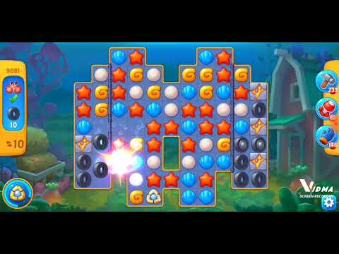 Fishdom. 9081 level no boosters and diamonds. 20 moves (❌ no lightning)