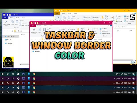 Change Taskbar and Window Border Color | Windows 10 | Windows Feature