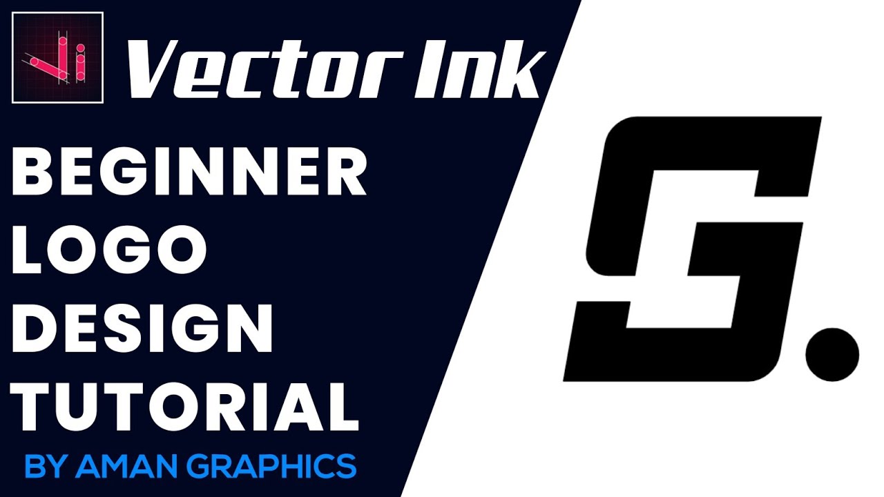 Letter G Logo Design Tutorial In Vector Ink | Vector Ink Tutorial | Aman Graphics