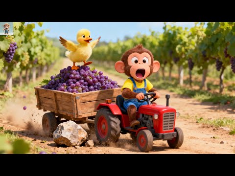 SO TOUGH | Monkey Farmer Saves Little Duck 🚜❤️ Farm Work