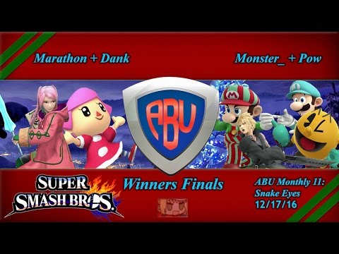 ABU 11: Marathon + Dank vs. Monster_ + Pow - SSB4 Doubles Winners Finals