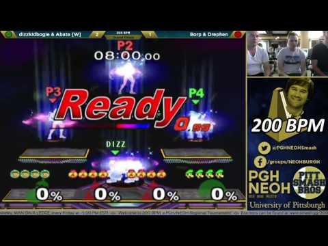 200BPM | dizzkidboogie & Abate (Green) vs. Borp & Drephen (Red) | Grand Finals