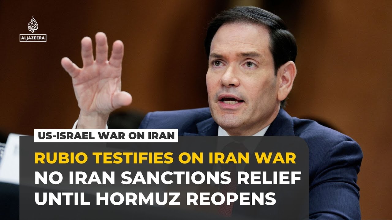 Rubio says US won’t lift Iran sanctions for reopening Strait of Hormuz