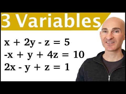 Elimination 3 Variables 3 Equations