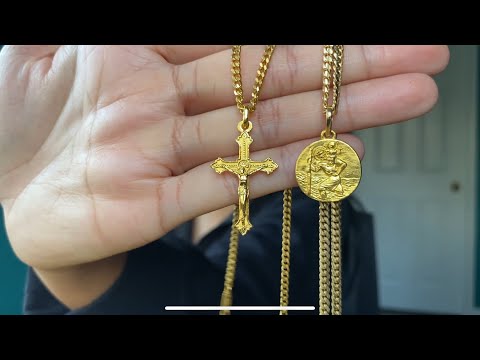 24k Gold Mene Crucifix Pendant Unboxing Review