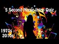 Music Intro Quiz - Through The Decades - 1970s to 2010s