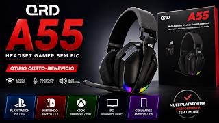QRD A55 VALE A PENA? TESTEI ESSE HEADSET GAMER EM VÁRIAS PLATAFORMAS
