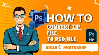 How to convert zip file to psd || zip file ko unzip kre || zip file ko extract kre #zip #Photoshop