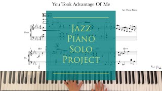 You Took Advantage Of Me /Jazz Solo Piano/download for free transcription/ arr.@hanspiano /무료악보
