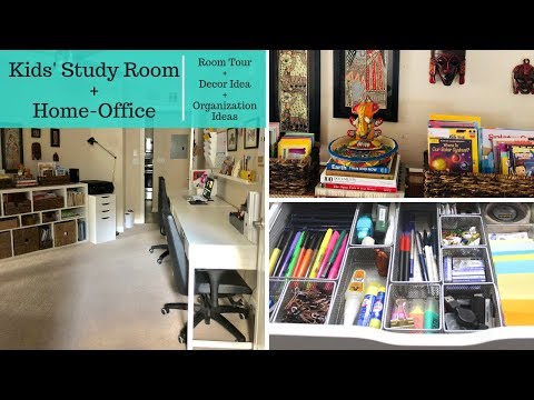 Kids' Study Room and Home Office Organization & Decor...