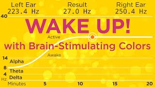 The Best Binaural Beats to WAKE UP! With 589nm orange to stimulate your brain