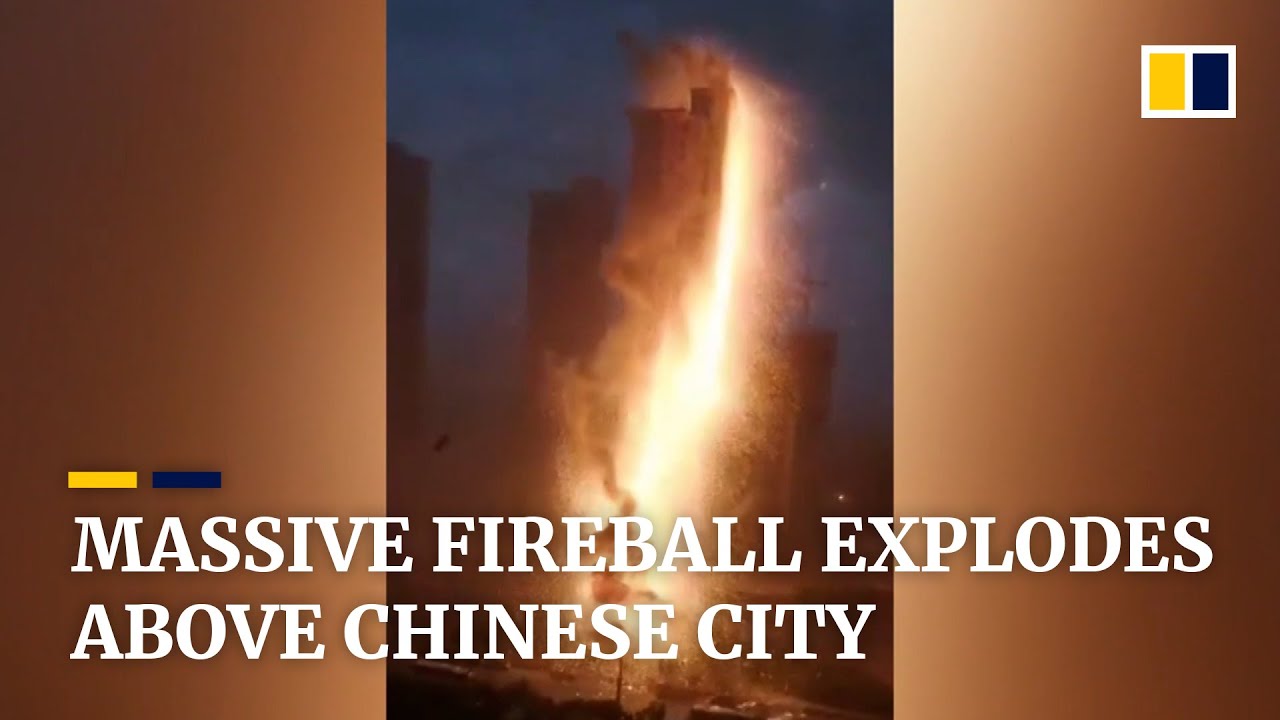 Massive fireball breaks out above Chinese 3