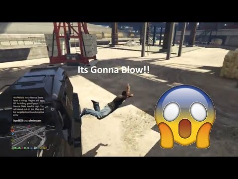 GTA 5 Online Trolling Insurgent + Sticky Bomb = Mayhem! Grand Theft Auto V Win/Fail