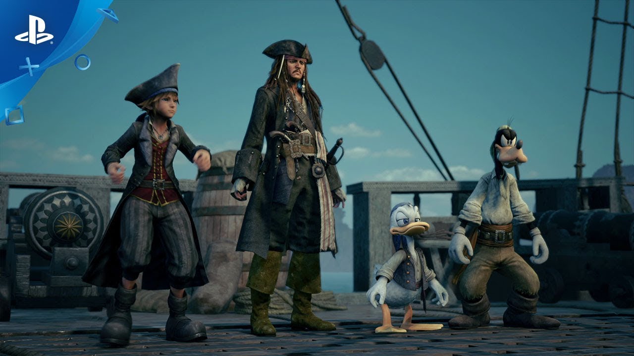 PSN avatars for Kingdom Hearts III Sora, Donald, and Goofy