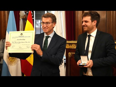 Alberto Núñez Feijóo recibe la distinción de visitante ilustre de la Ciudad Autónoma de Buenos Aires