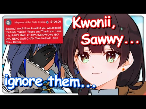 Kronii when Chat Asks Sally to do The UwU Magic :