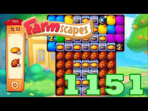 Farmscapes Level 1151 HD Gameplay Walkthrough | 3 - match game | android | ios | pc | GameGo Game