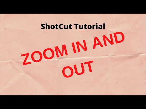 Shotcut Tutorial - How to Zoom in and out is super easy