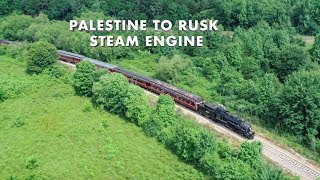 preview picture of video 'The Texas State Railroad S.P.L. CO. Steam Engine #28 Memorial Day 2018 | Drone footage'