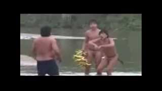 Face to face with isolated Amazon tribe in Brazil