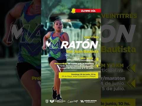 SOMOS CULTURA | Todo listo para la 23ª Maratón San Juan Bautista y la agenda del finde