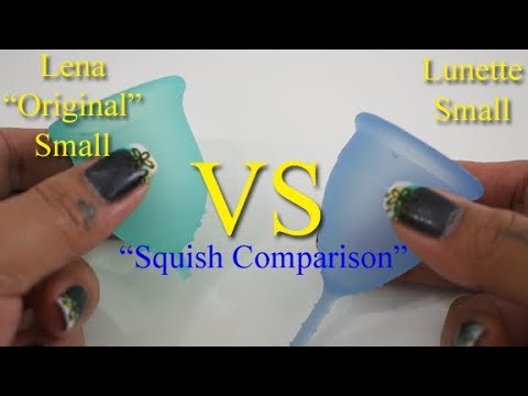 Lena Original vs Lunette SM "Squish" - Menstrual Cups